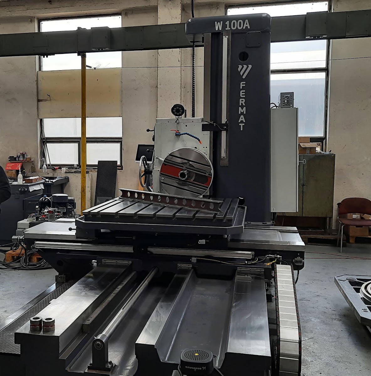 Horizontal Boring Mill TOS W 100A after General Overhaul-3