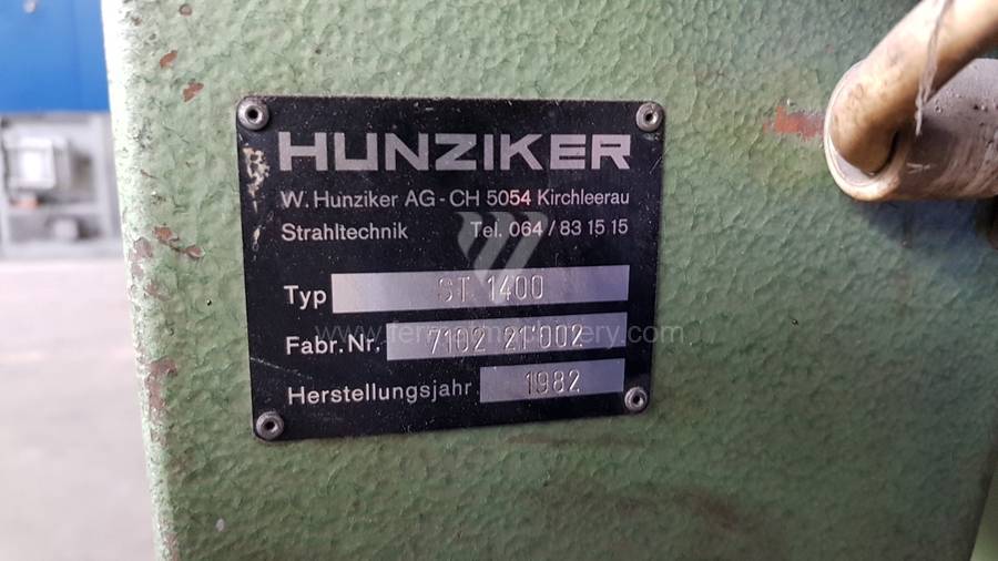Tryskací kabina Hunziker ST 1400 + odsávání POC 20
