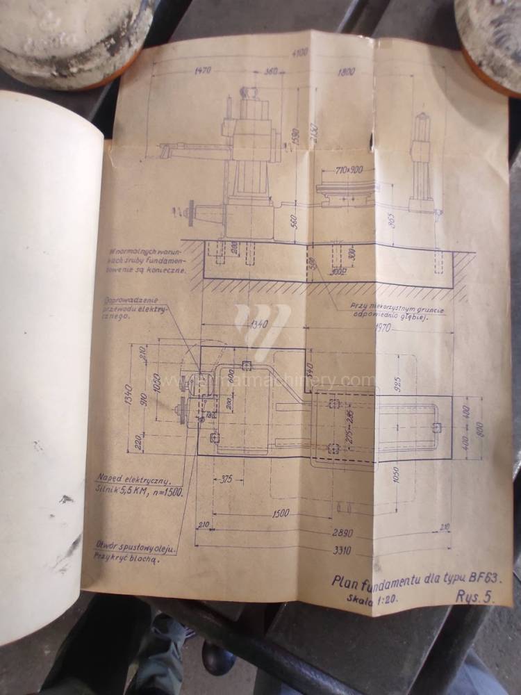 Vízszintes fúrómaró / Asztallapos - orsóátmérő 90 mm - ig / BF 63