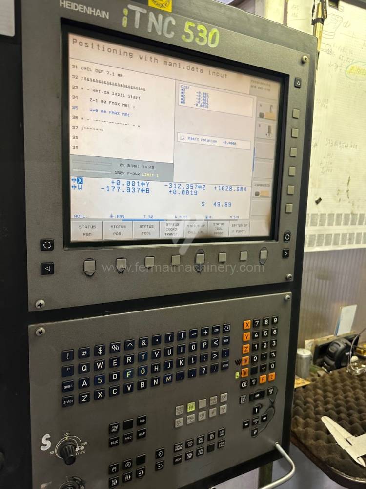 Vízszintes fúrómaró / Asztallapos - orsóátmérő 90 mm - től nagyobb / WHN 13