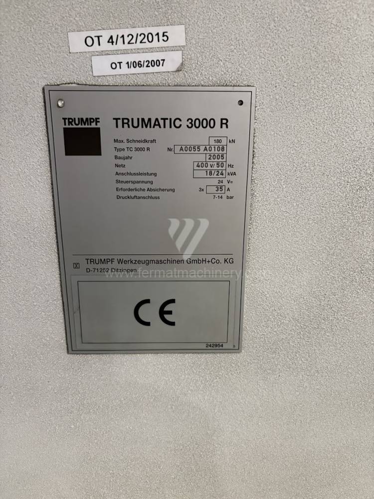 Altre macch. / Macchina di taglio e punzonatura / TRUMATIC 3000 R